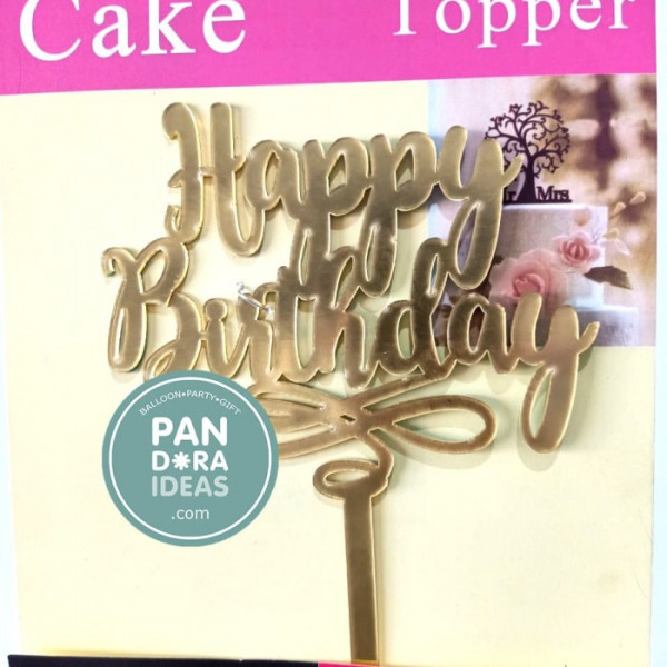 Tulisan Happy Birthday Acrylic Cake Topper |Cake Topper Acrylic 2