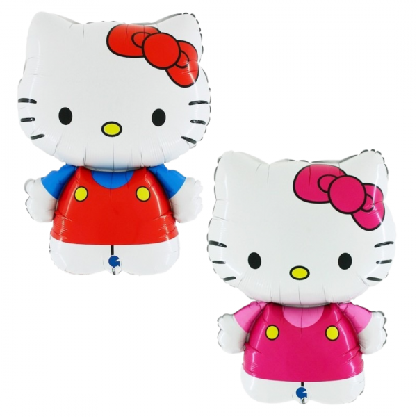 25" Hello Kitty Shape Foil Balloon | Foil Balon Hello Kitty Karakter