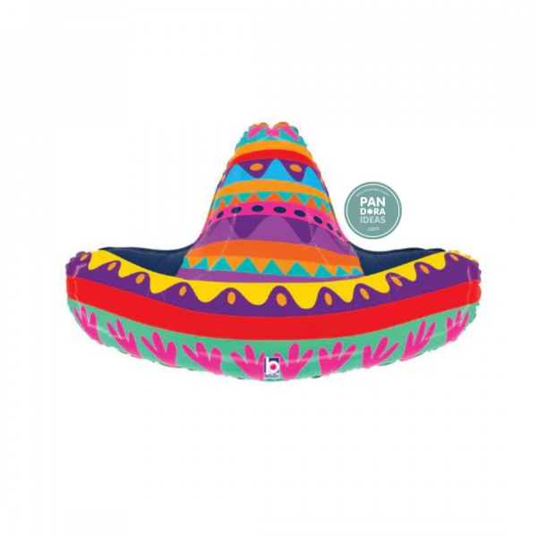 32" Festive Sombrero Hat Foil Balloon | Balon Foil Topi Sombrero