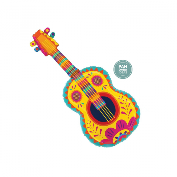 35" Festive Guitar Foil Balloon | Balon Foil Musik Gitar