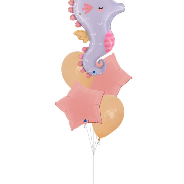 30" Magical Seahorse Foil Balloon | Balon Foil Hewan Kuda Laut