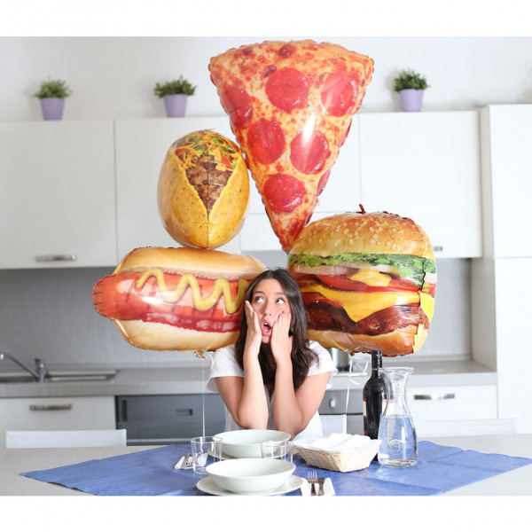 26" Mighty Slice Pizza Foil Balloon | Balon Foil Makanan Pizza