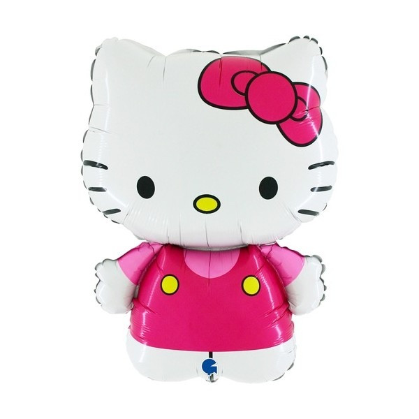 25" Hello Kitty Shape Foil Balloon | Foil Balon Hello Kitty Karakter