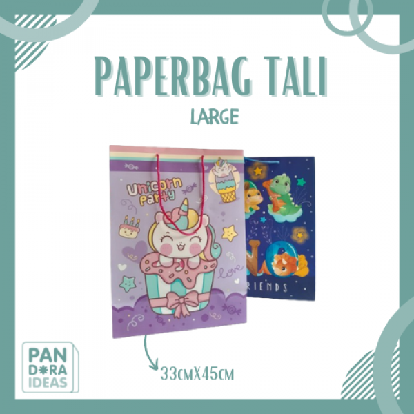 Paperbag Tali Large Besar Motif Karakter untuk Pesta Ulang Tahun