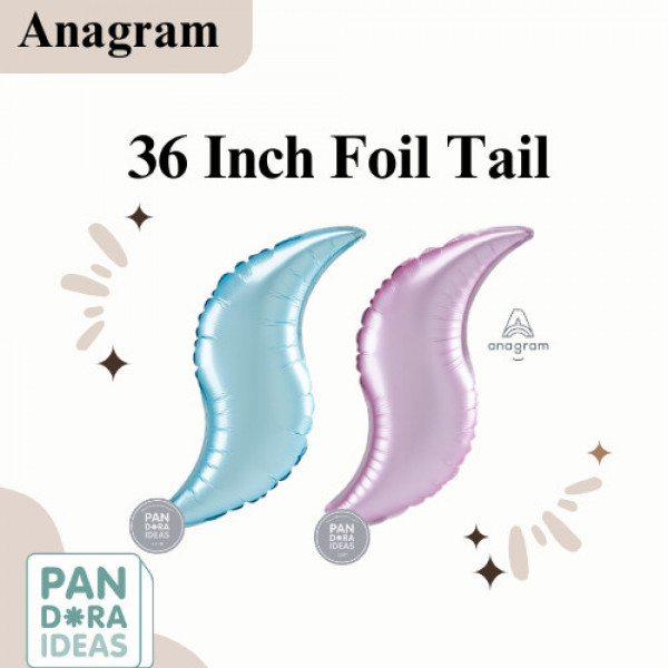 36" Mermaid Tail Foil Balloon | Balon Foil Ekor Duyung