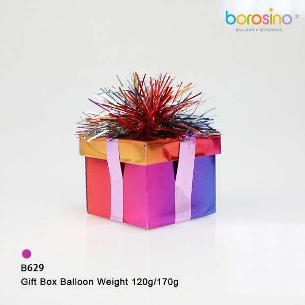 Gift Box Balloon Weight 170g | Pemberat Balon Bentuk Kotak Hadiah 170g