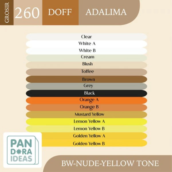 Grosir Balon Latex 260 Pentil Besar Merk Adalima | BW Nude Yellow Tone