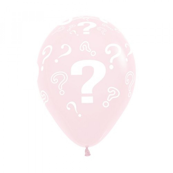 12" Balon Latex Sempertex Pastel Matte Question Marks