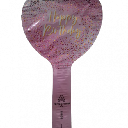 Mini Heart Birthday Foil Balloon | Balon Foil Mini Ulang Tahun