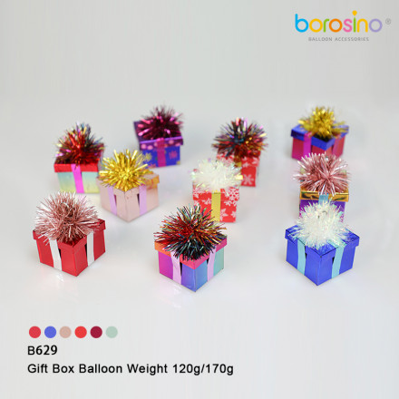 Gift Box Balloon Weight 170g | Pemberat Balon Bentuk Kotak Hadiah 170g