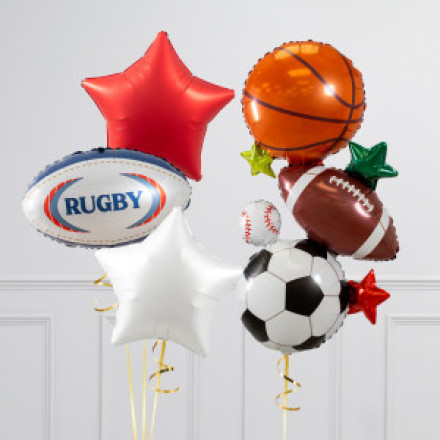 37" Multi Sport Stacker Foil Balloon | Balon Foil Bola-Bola