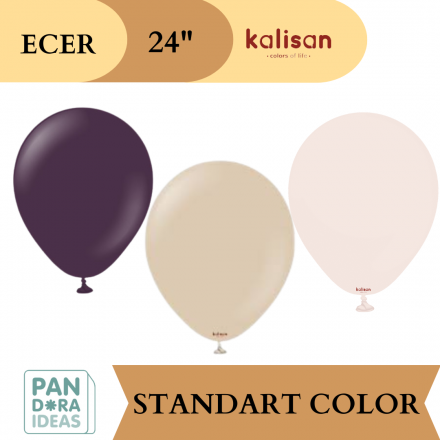 ECER Balon Latex 24" Kalisan Standart Color | Balon Latex Besar