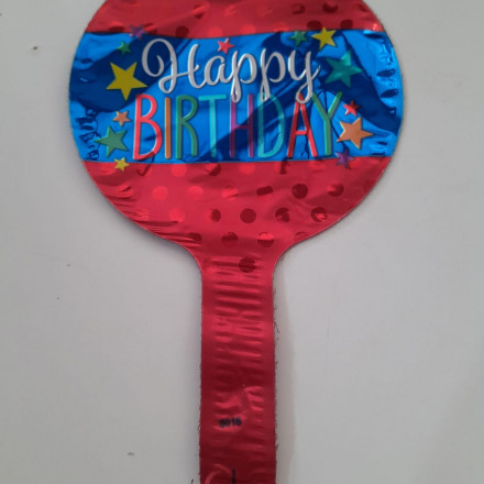 Mini Round Birthday Foil Balloon | Balon Foil Bulat Mini Ulang Tahun