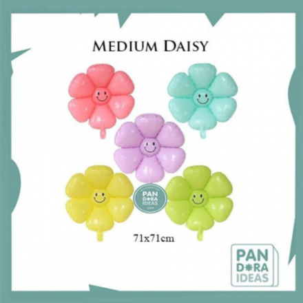 Foil Ballon Pastel Colour Daisy / Foil Bunga Macaron