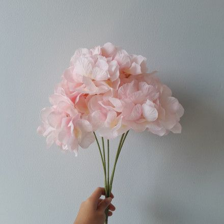 Hydrangea Artificial Flowers | Bunga Bokor Hortensia Palsu Dekorasi