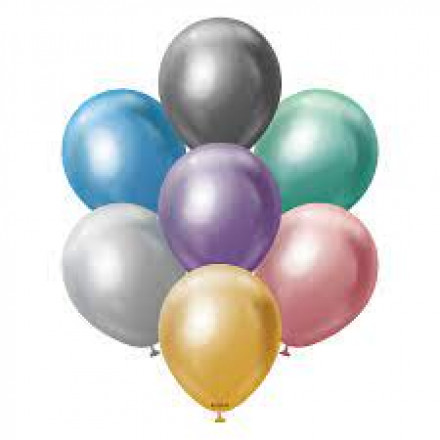 24 Kalisan Latex Balloon Mirror Chrome Color 1pcs|Balon Latex Kalisan