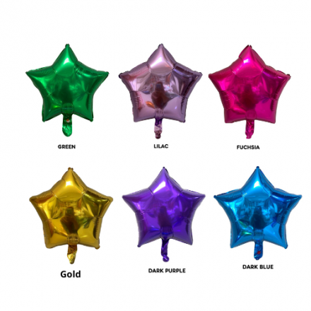 18" Star Foil Balloon / Balon Foil Bintang 45cm