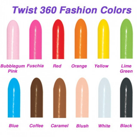 360 Sempertex Fashion Assorted Balloon | Balon Panjang Cacing