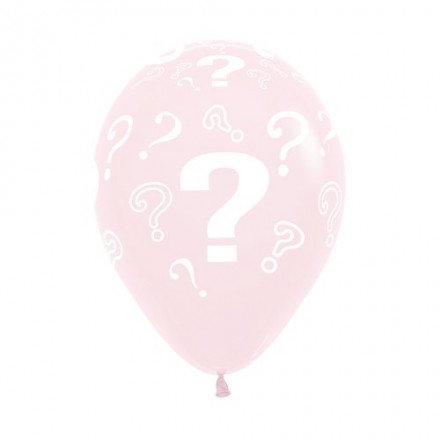 12" Balon Latex Sempertex Pastel Matte Question Marks