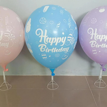 12" Balon Sempertex Pastel Matte Happy Birthday